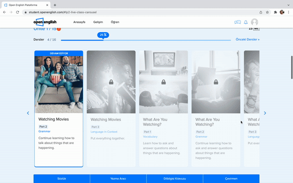 Online İngilizce eğitimi