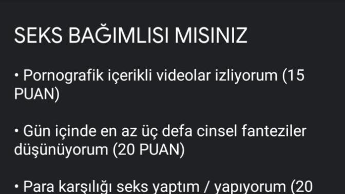 Cinsellik bağımlısı olduğunuzu düşünüyor musunuz?