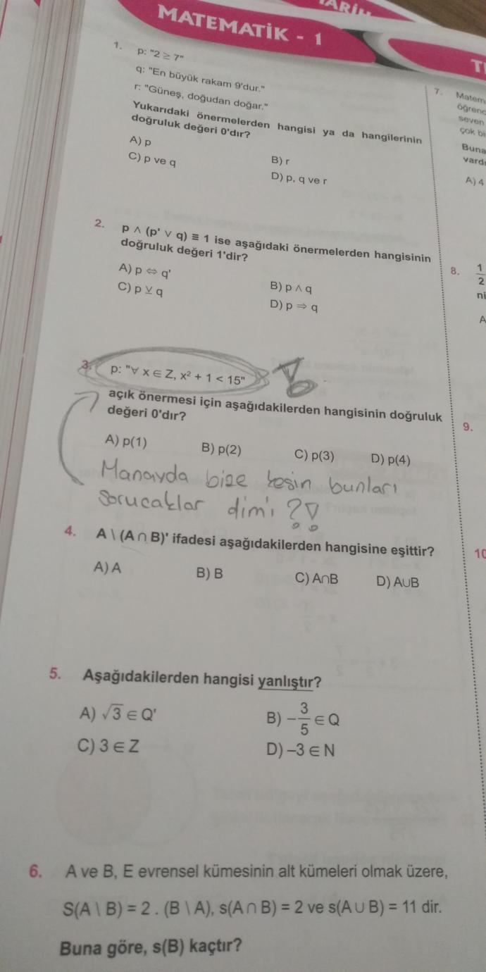 Neden gerçek hayatta işimize yaramiyacak işlemler ezberliyoruz?