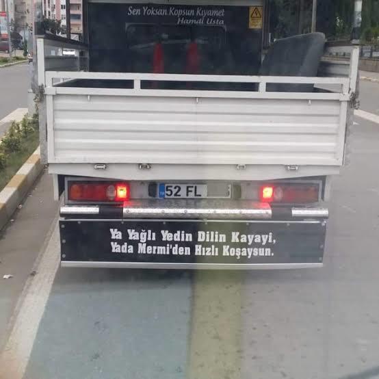 KAMYON ARKASI YAZISI YAZAR MISIN ?😀😀?