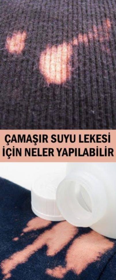 Çamaşır suyu lekeleri