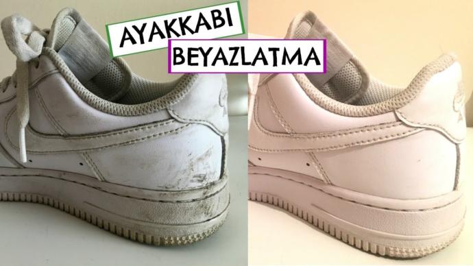 Çamaşır suyundan sararan ayakkabı nasıl temizlenir?