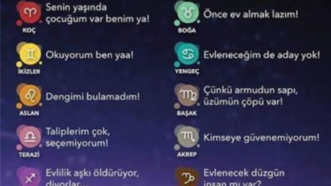 "Neden evlenmiyorsun" sorusuna hangi burçla cevap veriyorsunuz?