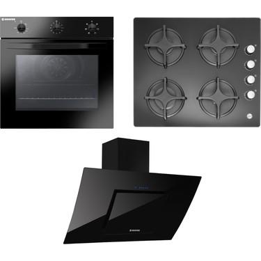 Hoover 3lü Ankastre Set Siyah