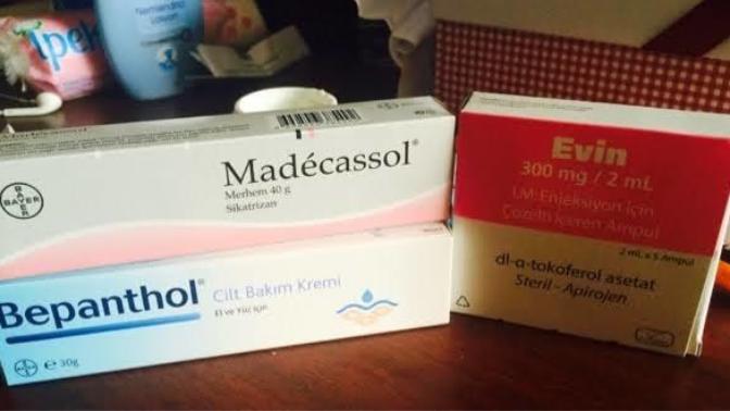 Madecassol, Bepanthol, E vitamini ampul karışımını denediniz mi, sizce nasıl?