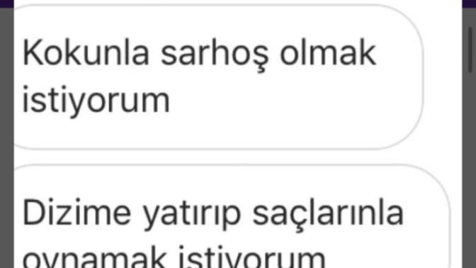 Bu sapıkça bir mesaj mı?