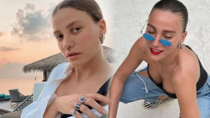 Serenay Sarıkaya'nın septum piercingi beğenilmedi! Kadınlara piercing yakıştırıyor musunuz?