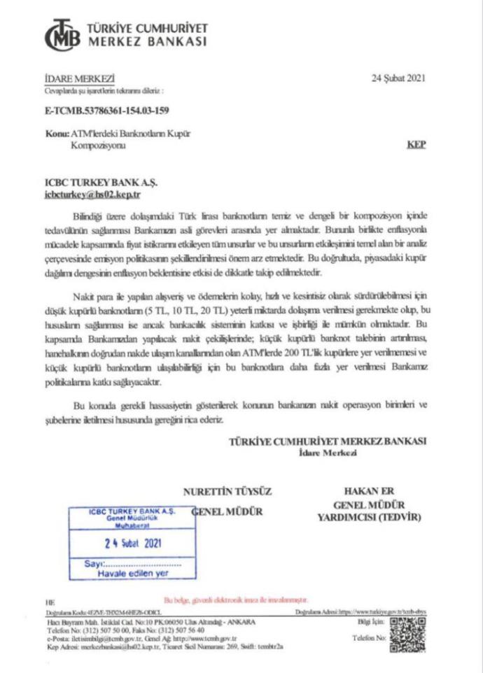 Merkez Bankasından bankalara: ATMlere 200lük banknot koymayın. Küçük değerli banknotlar harcama isteğinizi arttırıyor mu?