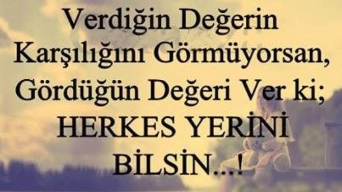 Verdiğin değerin karşılığını alıyor musun?