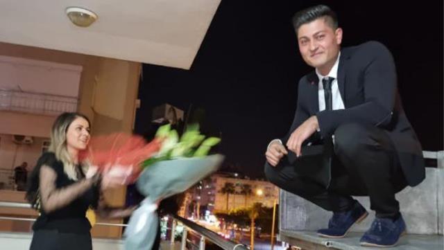 Alanyada bir damat kız istemeye gittiği eve eşya taşıma asansörüyle balkondan girdi! Nasıl hareket sizce?