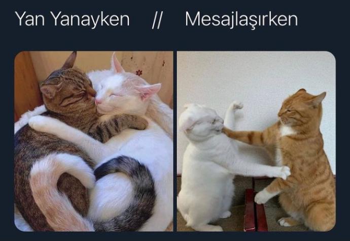 Trip atmanın raconunda mesaj atmak mı vardır yoksa yüz yüze konuşmak mı?