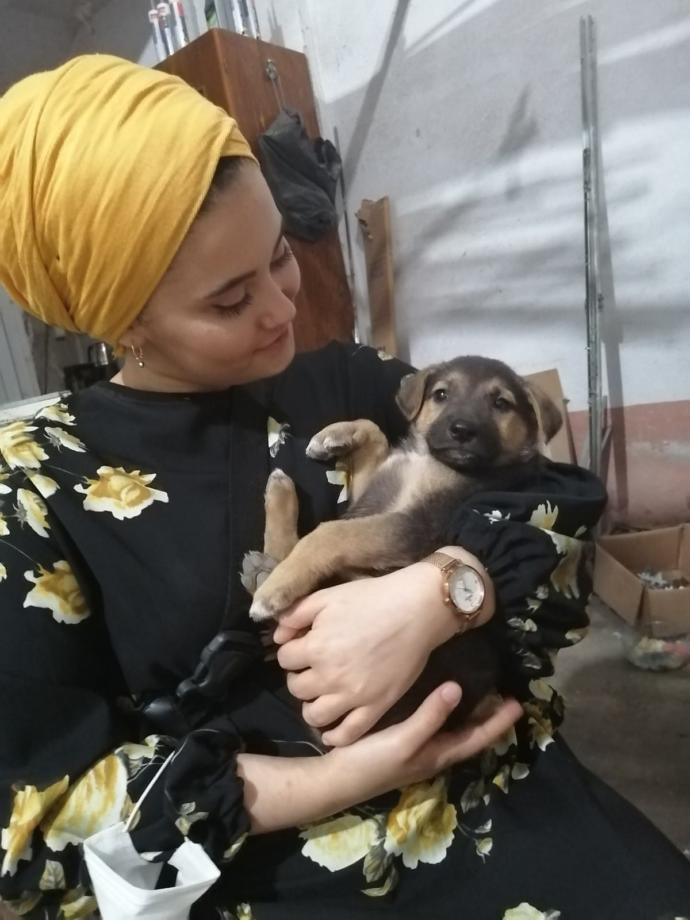 Burda ise oğlum pars tam 1 buçuk aylık o zaman kucağa sığıyordu tabi❤️