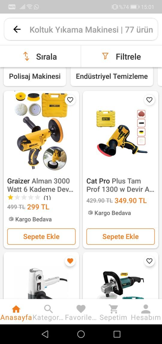 Arkadaşlar koltuk yıkama makinesi alıp memnun olan var mı?