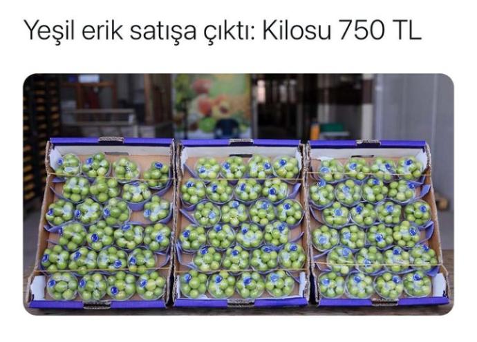 Yeşil eriğin kilosu 750 TL! Alır mıydınız?