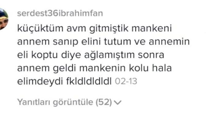 Çocukluktan kalma Komik anılarınız var mı anlatır mısınız?
