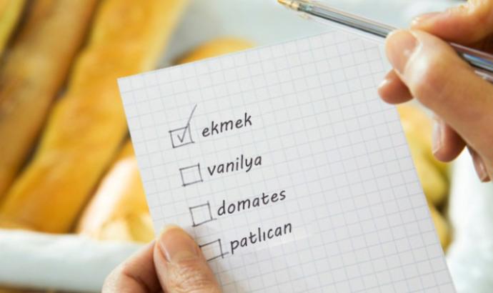 Alışveriş listesi yapar mısınız?