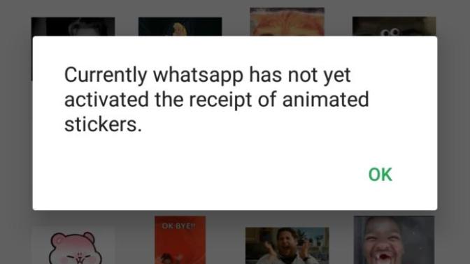 WhatsAppta başka bir uygulamadan sticker alınımını nasıl etkinleştiririm?