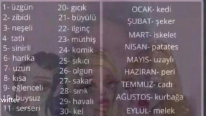 Doğum tarihine göre lakabın ne?