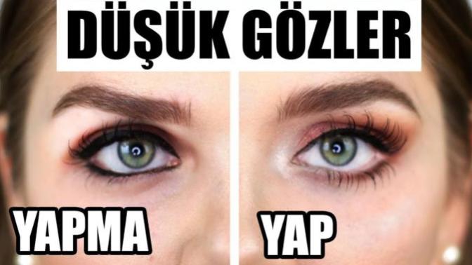 Düşük göz kapağına sahip olanlar için önerebileceğiniz makyaj tüyoları var mı?
