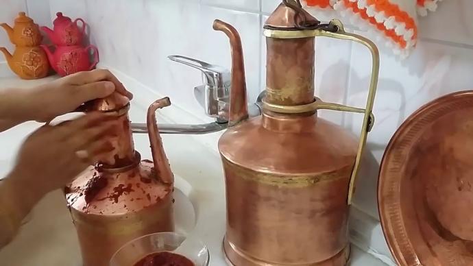 salça ile bakır temizleme