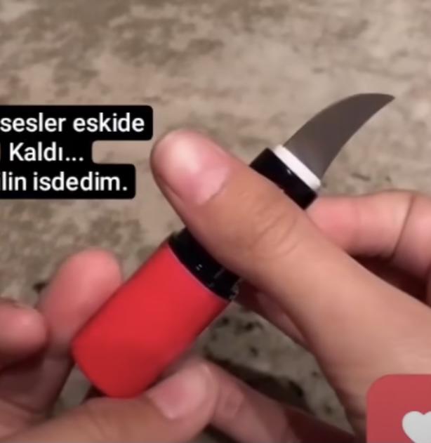 Ruj görünümlü bıçak