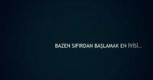 ⏳⌛ Sıfırdan başlamak diye bir şey var mıdır?