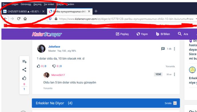 Paribu oynuyormuşsunuz chiliz 10 bin bulurumu?