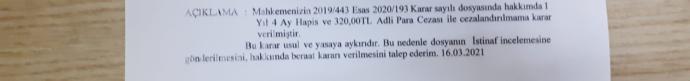 Arkadaşlar 1 yıl 4 ay hapis cezası aldım. Bu cezanın yatari nedir yardımcı olur musnuz?