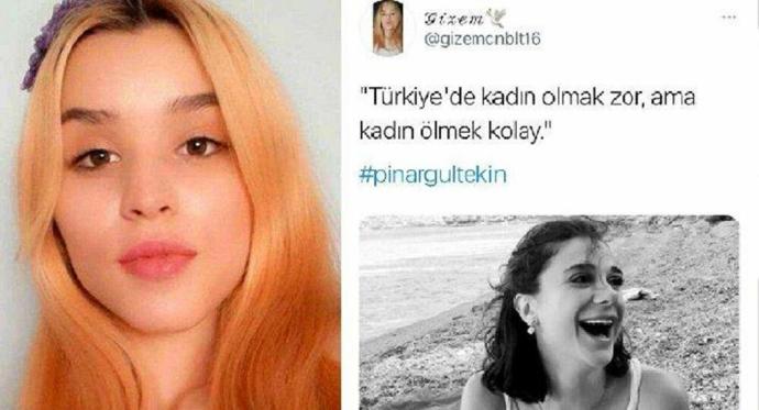 Öldürülen Gizemden Türkiyede kadın olmak zor ama kadın ölmek kolay paylaşımı hakkında ne düşünüyorsunuz?