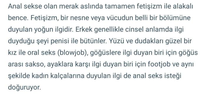 Sizce kadınlara anal seks zevk veriyor mu?