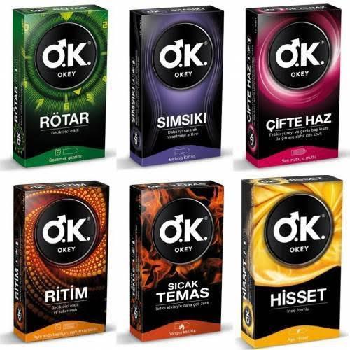 Okey prezervatif çeşitleri