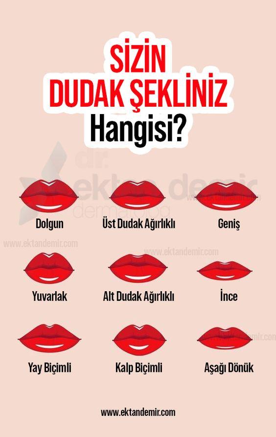 Sizin Dudak Şekliniz Hangisi?