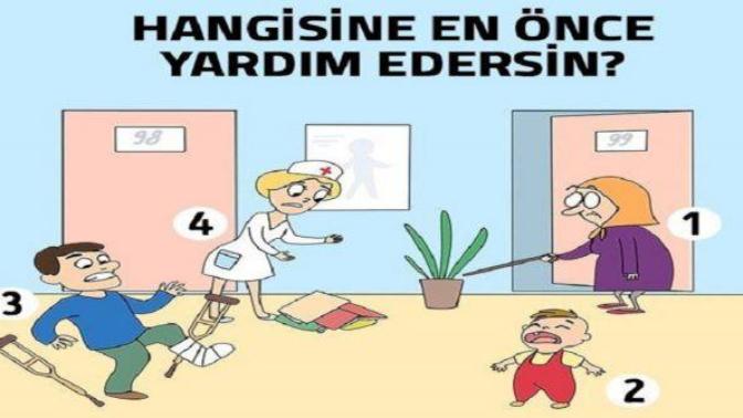 Tek Soru Tek Cevap Kişilik Testi: İlk önce kime yardım ederdiniz?