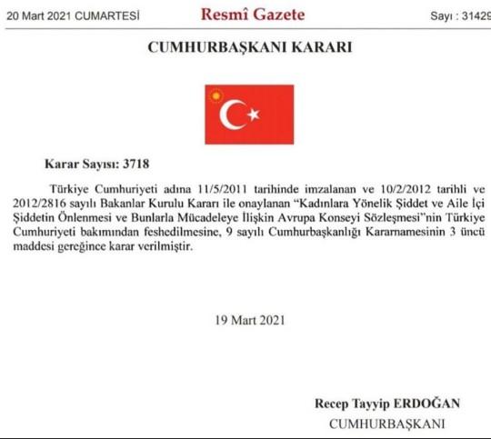 İstanbul sözleşmesinin feshinin ardından ne söyleyebilirsiniz?