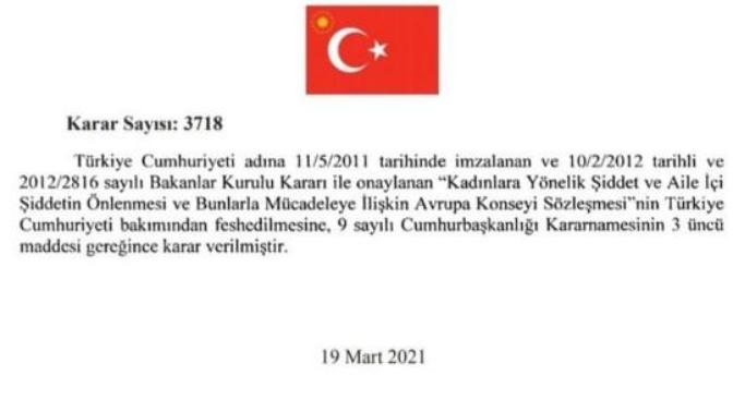 İstanbul sözleşmesinin feshinin ardından ne söyleyebilirsiniz?
