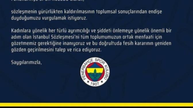 Fenerbahçe'nin attığı paylaşımı gördünüz mü?