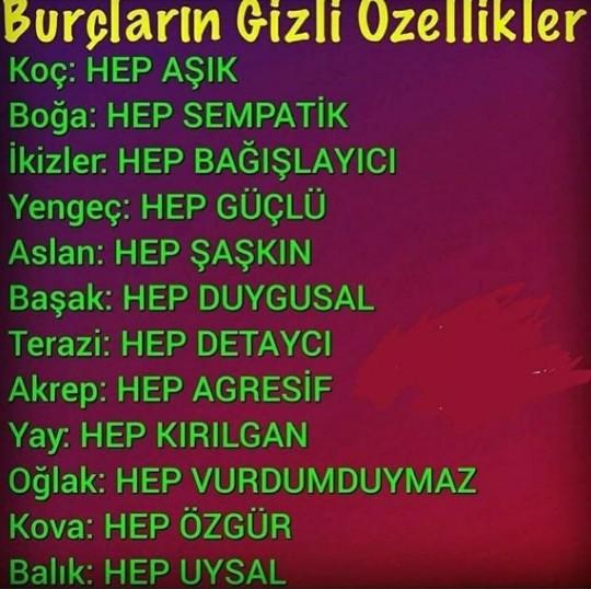 Acaba. Senin gizli özelliğin nedir?