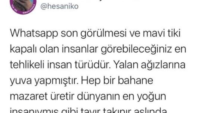 Whatsapp son görülmeniz kapalı mı?