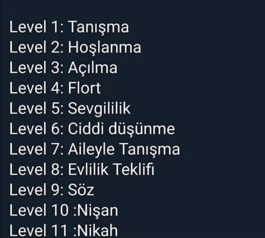 Senin Aşkın Seni Kaçıncı Levele Taşıdı?