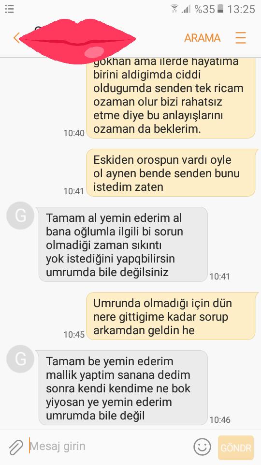 Eski esimle son konuşmalarımız hakkında ne dusunuyosunuz onun söyledikleriyle ilgili?