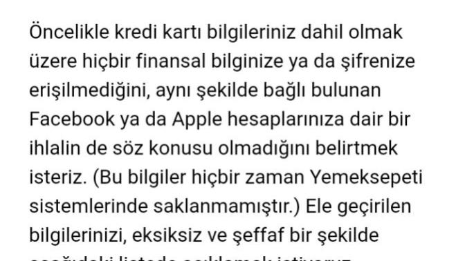 Yemeksepeti'nin özür maili hakkında ne düşünüyorsunuz?