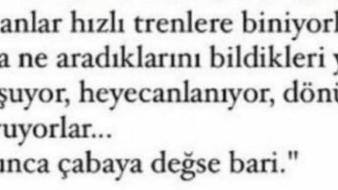 Olduğunuz kitapta en çok sevdiğiniz sözü paylaşabilir misiniz?