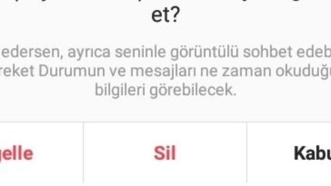 Instagram dm görünmüyor?