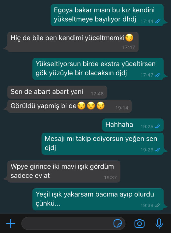 Mesajlarınıza görüldü yedeğinizde hesap sorar mısınız?
