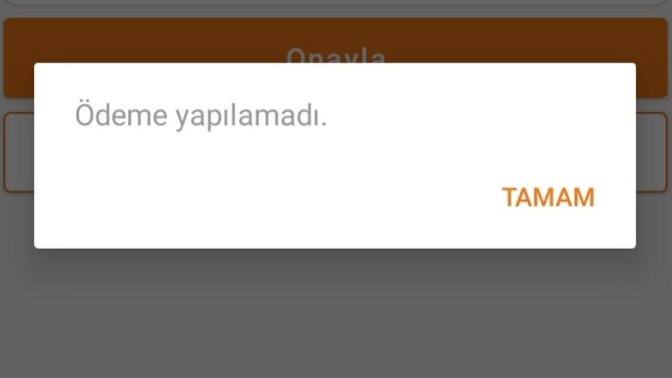Trendyol'da "Ödeme yapılamadı." hatası alıyorum. Neden olabilir??