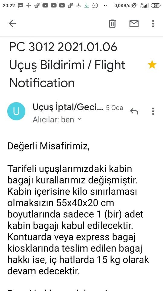 Uçağa elimizdeki torbayla binebiliyor muyuz?
