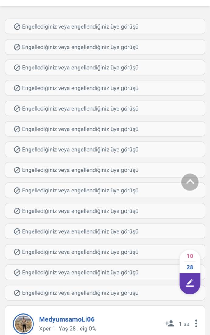 Engellemediğim kimler kaldı beyler😅?