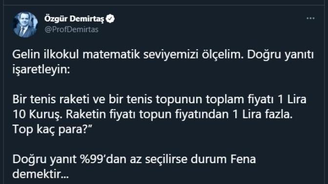 Finans profesörü Özgür Demirtaş'ın top fiyatı sorusu sosyal medyayı karıştırdı. Sizce top kaç para?