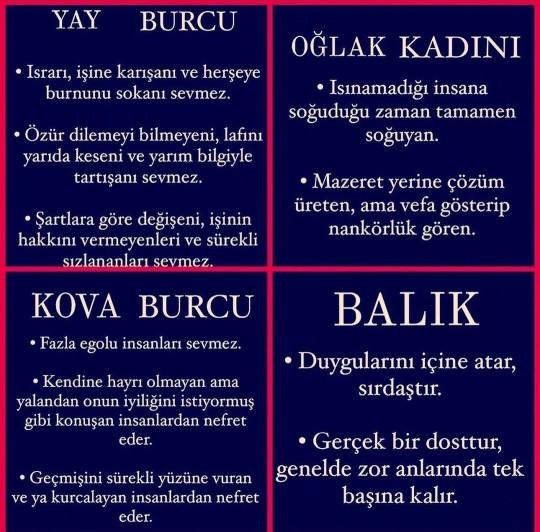 Burcunuzun özelliklerini ne kadar biliyorsunuz?