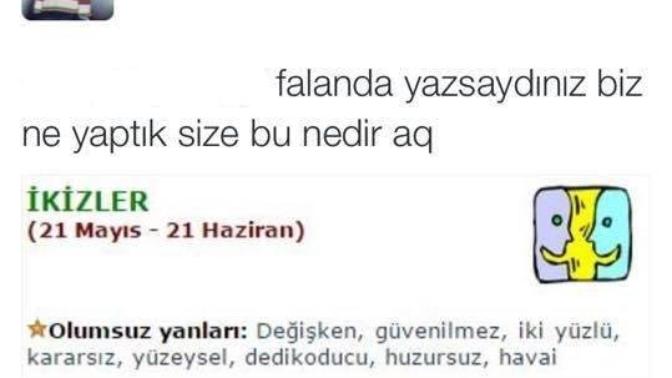 İkizler burcuyum dediğimde neden engel yiyorum?